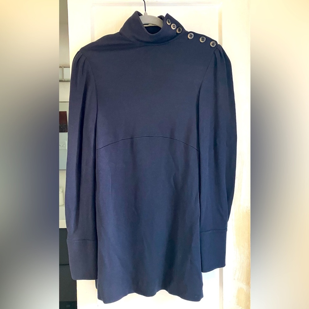 Laundry by Design Mockneck Knit Dress - Charcoal/Slate